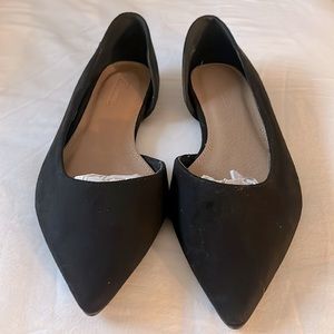 NWT ASOS BALLET FLATS IN BLACK SIZE 9W